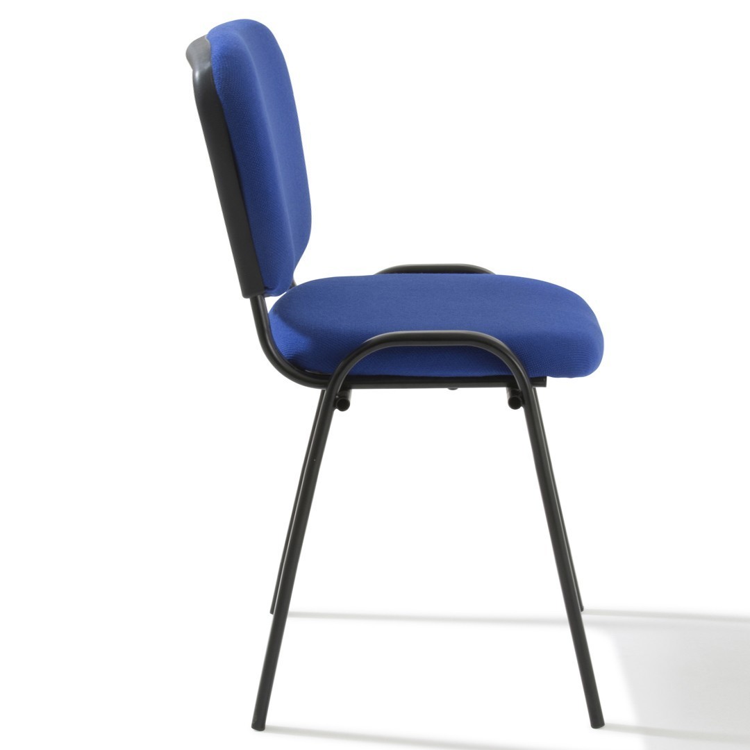bundle offre 4 x bureau chaises empilables bourgogne tissu 