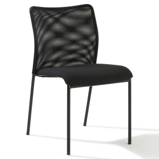 Chaise visiteur FARO 4 pieds, Revêtement Tissu - Gosto
