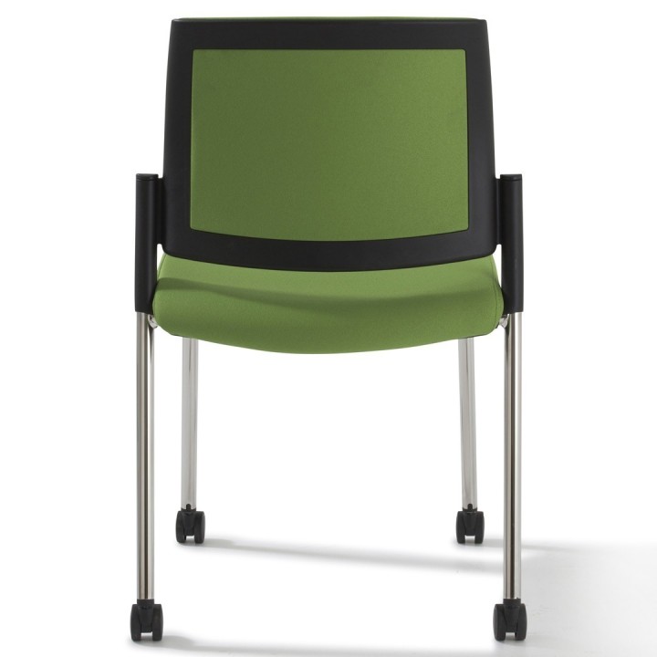 Chaise visiteur de Bureau 4 pieds sur roulettes Austin | GOSTO