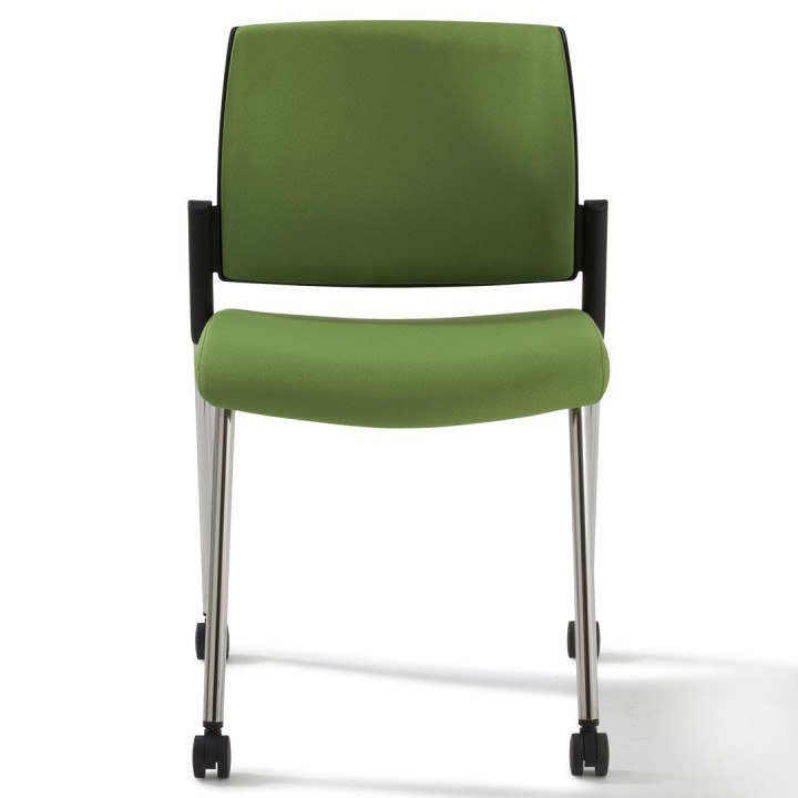 Chaise visiteur de Bureau 4 pieds sur roulettes Austin | GOSTO