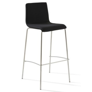 Tabouret haut avec dossier "Louise" - Mobilier de Bureau-Gosto