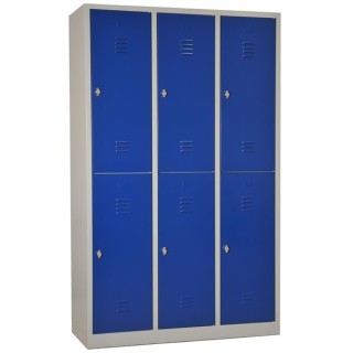 Vestiaire Industriel double bi place 6 cases métallique |  Gosto