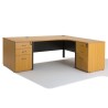 Bureau d'angle compact PANNEAUX WIST + caisson HB Bois 80 cm et 60 cm