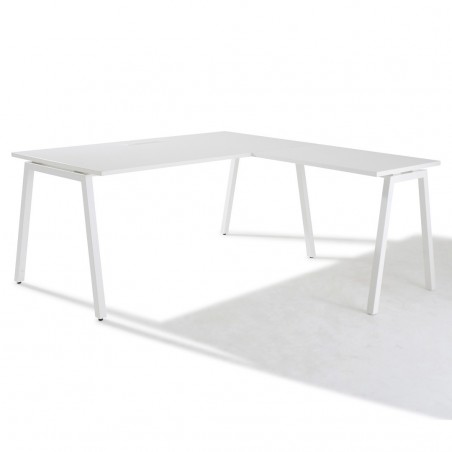 Bureau d'angle Blanc Actea - Gosto