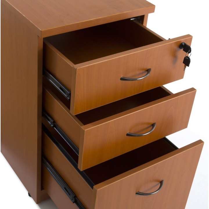 Bureau d'angle avec rangement Bois Caisson- Gosto
