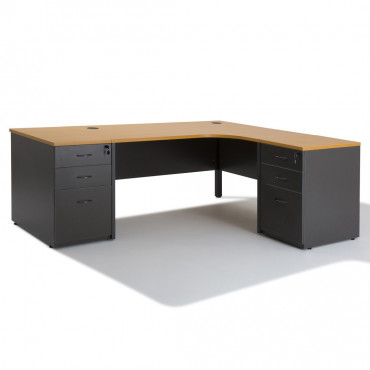 Bureau avec rangement professionnel