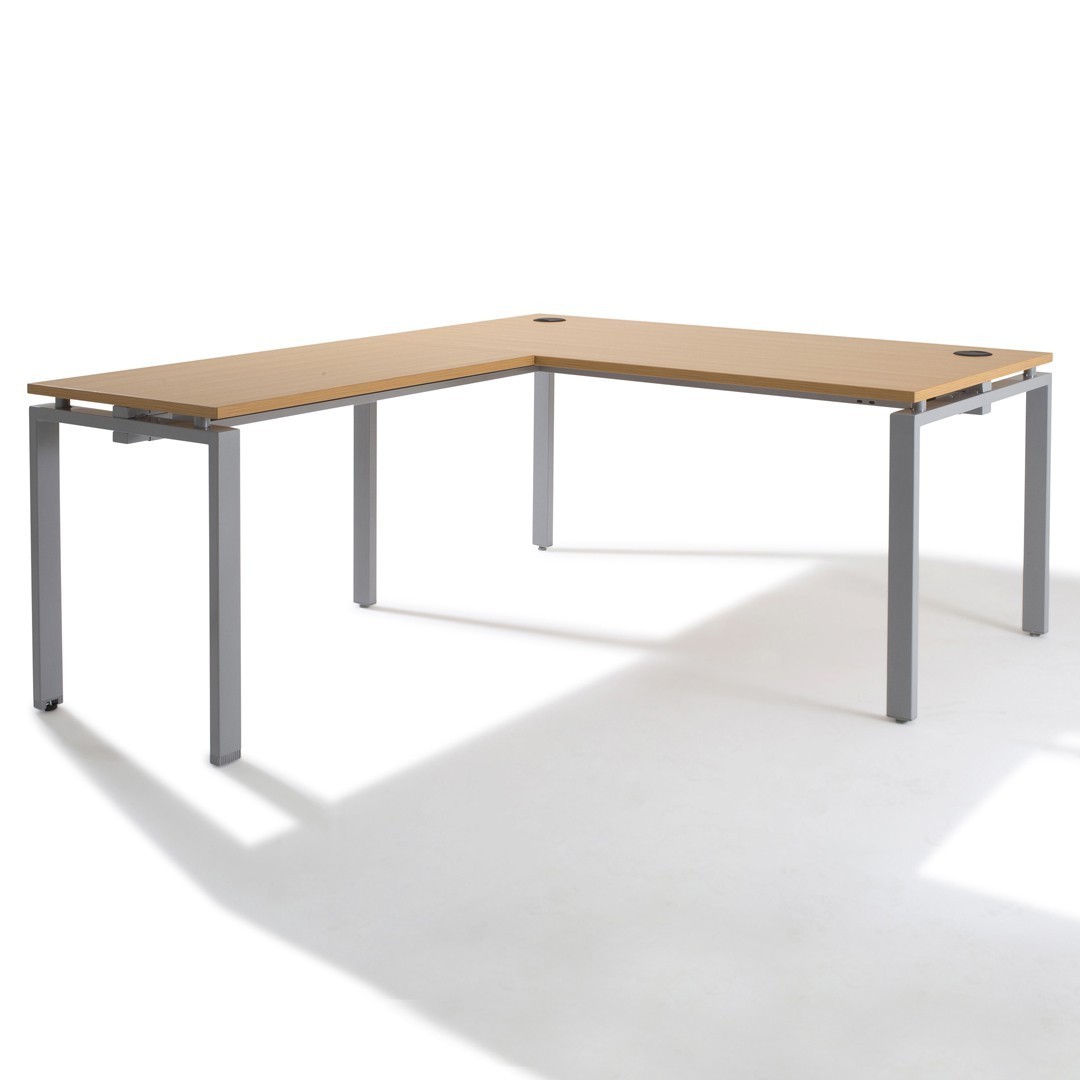 Bureau d'angle avec retour accroché Gamme Pure