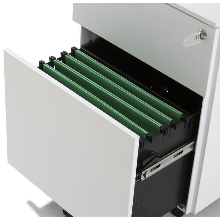 Bureau droit individuel avec rangement - Gamme Sierra - Gosto