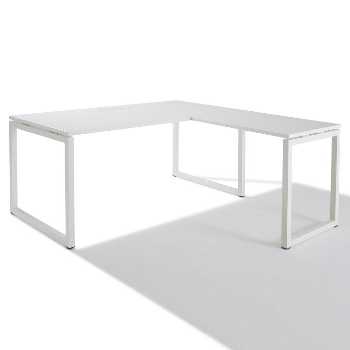 Bureau d'angle avec retour accroché - Gamme Cube- Gosto