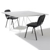 Table de reunion carrée Archi 4 à  6 personnes L130 x P 130 cm