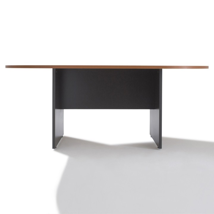 Table de réunion ovale, piètement bois - Gosto