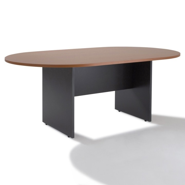 Table de réunion ovale, piètement bois - Gosto