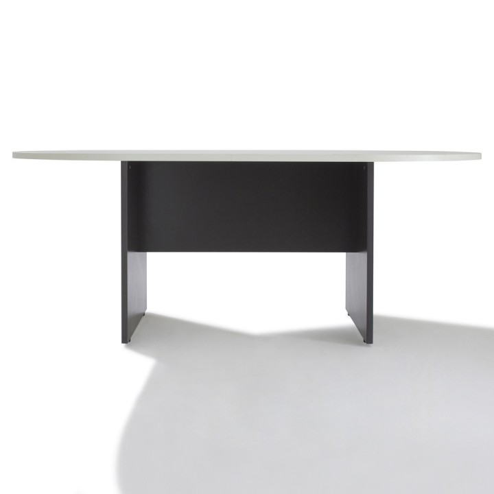 Table de réunion ovale, piètement bois - Gosto