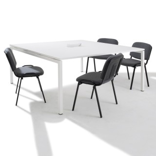 Table de réunion 6 personnes Sierra L140 x P164 cm
