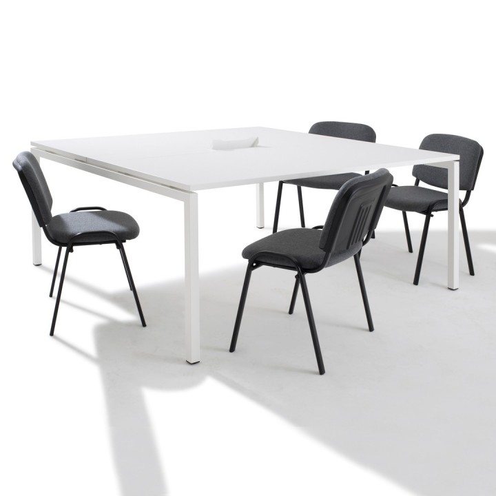 Table de réunion 6 personnes Sierra L140 x P164 cm