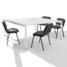 Table de réunion 6 personnes Sierra L140 x P164 cm