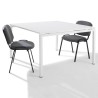 Table de réunion carrée 4 personnes Sierra L120 x P120 cm