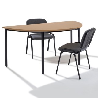 Table de réunion modulaire demi ronde, demi lune - Gosto.