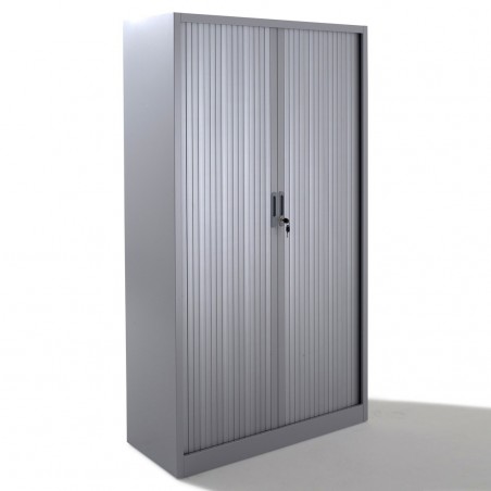 Armoire métallique - 3 étagères, rideau PVC, 135 cm