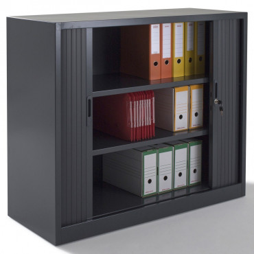 Armoire à rideaux, monobloc, H105xL120xP46 cm