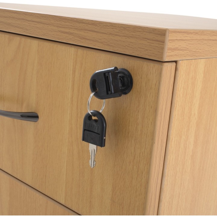 Caisson pour bureau à roulettes en bois 1 tiroir-Gosto