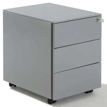 Caisson De Bureau Rangement Sur Roulettes 3 Tiroirs Blanc - Armoire et  caisson de bureau BUT