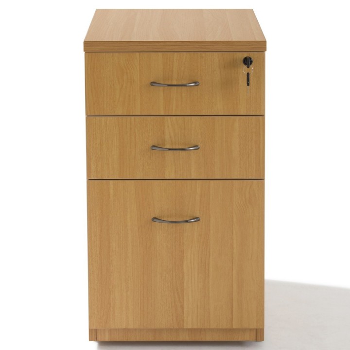 Caisson hauteur bureau bois 2 Tiroirs 1 Dossier suspendu - Gosto