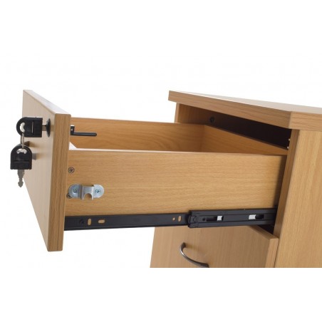 Bureau d'angle avec caisson hauteur Bureau - Gosto