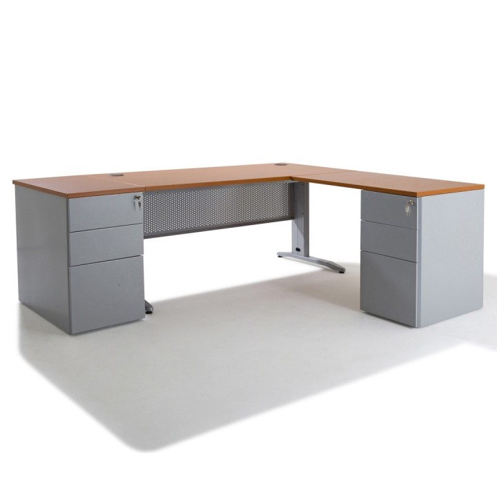 Bureau d'angle ELECTRA piétement métal Gosto, Bureaux
