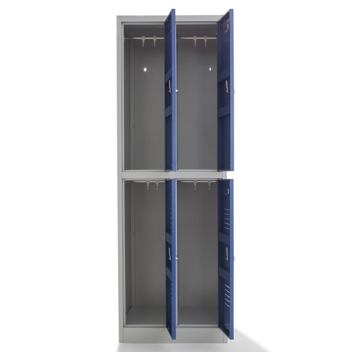 Vestiaire double métallique 4 personnes biplace | Gosto