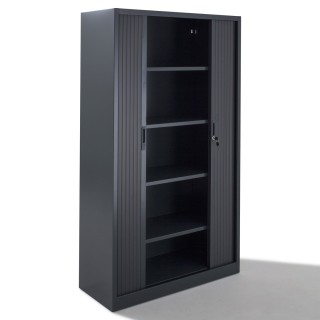 Tablette métallique pour armoire à rideaux