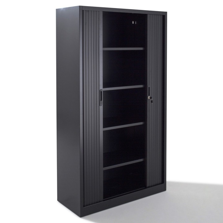 Tablette métallique pour armoire à rideaux