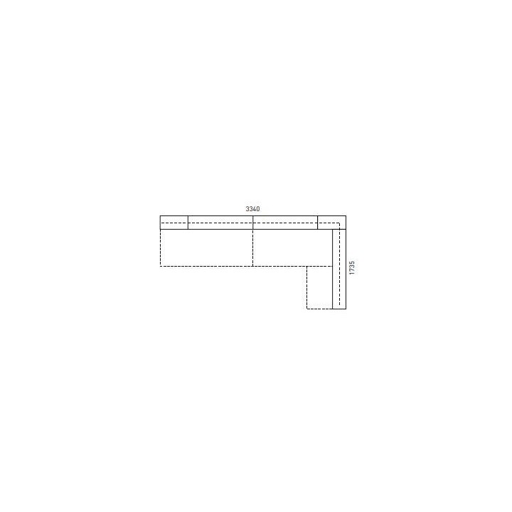 Banque d'angle d'accueil 2 personnes- Mobilier accueil -Gamme Sierra- Gosto