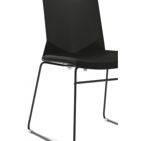 Chaise de bureau Hella avec galette pieds luge