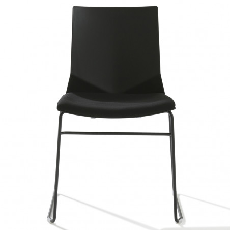 Chaise de bureau Hella avec galette pieds luge
