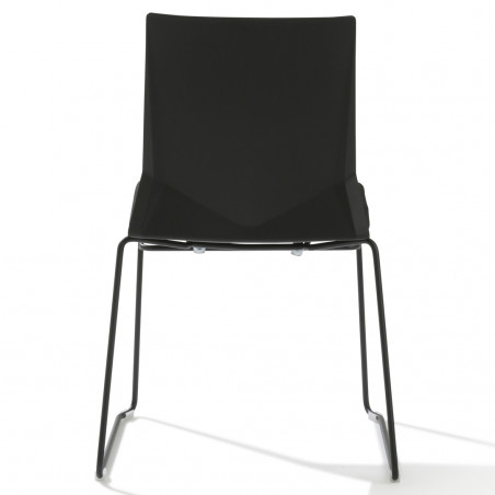 Chaise de bureau Hella avec galette pieds luge