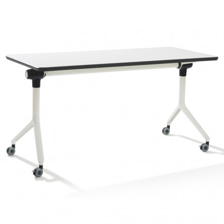 Table pliante bureau sur roulette Nomade Rabattable