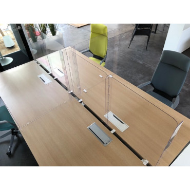 Ecran transparent de protection pour bureau