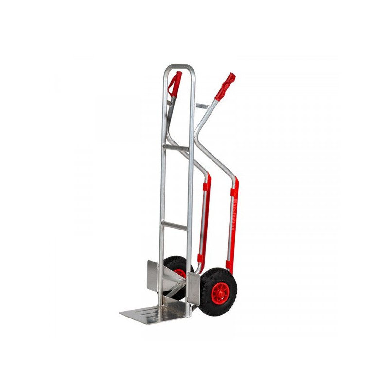 Diable Pliable En Aluminium - Charge 80 Kg, Poignée Réglable, Grandes Roues - Parfait Pour Courses, Camping, Jardin