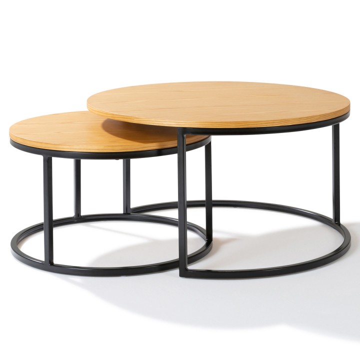 Table basse CHOC bois style industriel-Mobilier accueil entreprise-Gosto