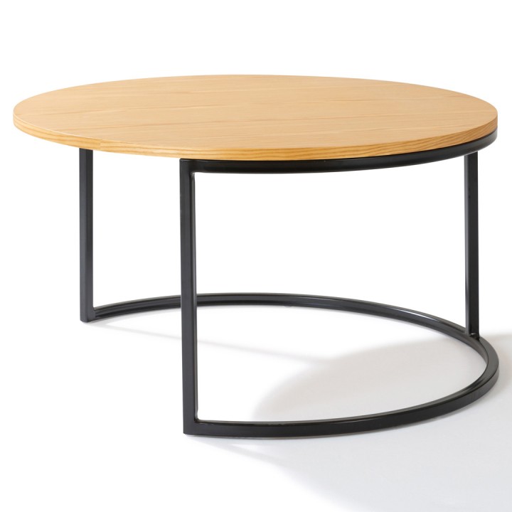 Table basse CHOC bois style industriel-Mobilier accueil entreprise-Gosto
