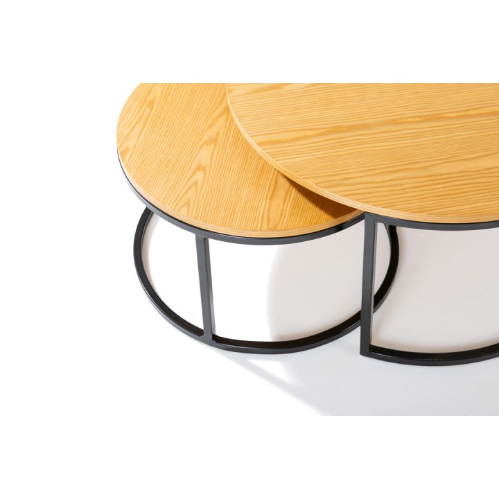 Table basse CHOC bois style industriel-Mobilier accueil entreprise-Gosto