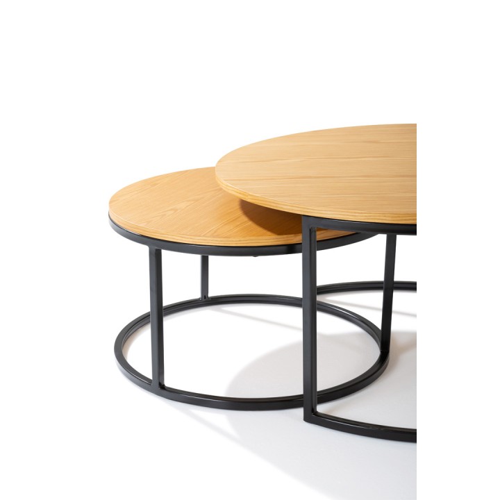 Table basse CHOC bois style industriel-Mobilier accueil entreprise-Gosto