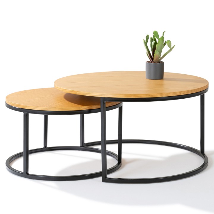 Table basse CHOC bois style industriel-Mobilier accueil entreprise-Gosto