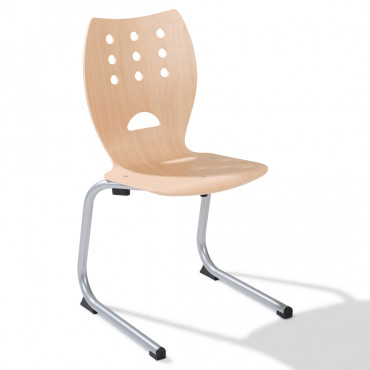Chaise Luge en bois School