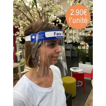 Lot de 10 Visières de protection pour le visage Flex soit 5.90€ l'unité