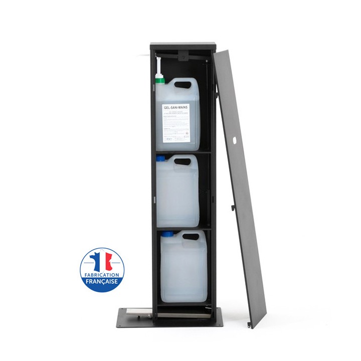 Borne Distributeur de gel hydroalcoolique à pédale