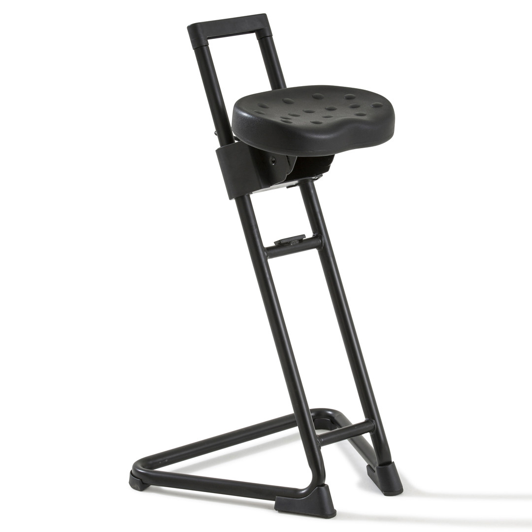Siège technique ERGOMETAL - tabouret assis-genoux - hauteur réglable par  vis jusqu'à 72 cm - Noir Pas Cher