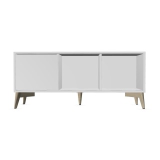 Armoire basse avec 1 porte coulissante 3 casiers HOYCE
