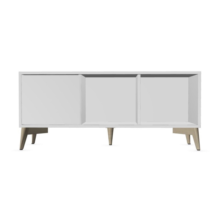 Armoire basse avec 1 porte coulissante 3 casiers HOYCE